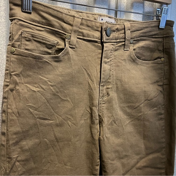 PAIGE HOXTON ULTRA SKINNY JEANS with ankle zippers in brown beige women’s 28 - Picture 9 of 13